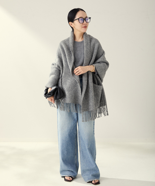 plage（プラージュ）の「CU WO Fine Knit New プルオーバー（ニット/セーター・レディース・チャコールグレー/レッド系その他/ネイビー/ベージュ・FREE）」の18枚目の写真