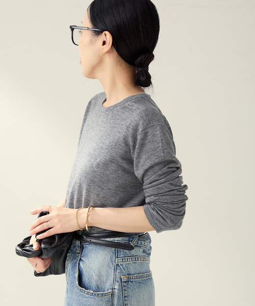 今季Plage CU WO Fine Knit New プルオーバー グレー CU WO Fine Knit New プルオーバー（ニット/セーター）｜Plage