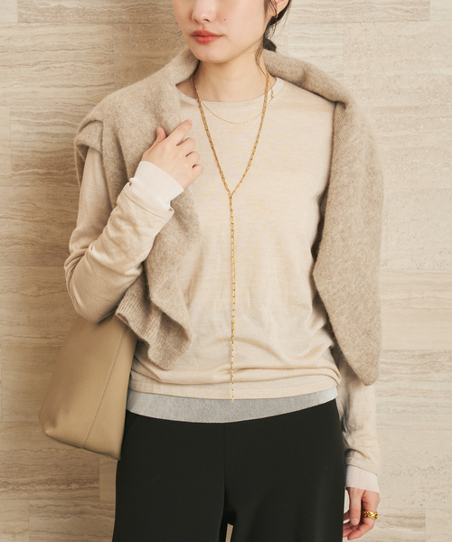 Plage◆ニットセーター◆ セール】CU WO Fine Knit New プルオーバー（ニット/セーター）｜Plage