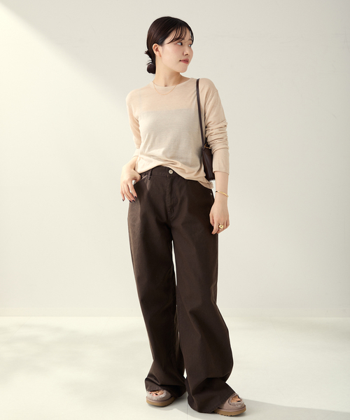 ニット/セーター plage セール】CU WO Fine Knit New プルオーバー（ニット/セーター）｜Plage