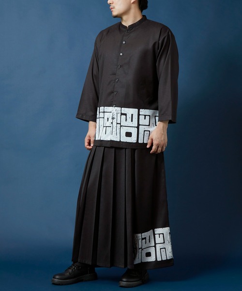 カヤ（カヤ）の「【カヤ】福字画 袴メンズパンツ（その他パンツ・メンズ・スミクロ/ベージュ/ダークネイビー・FREE）」の7枚目の写真