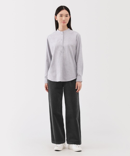 無印良品（ムジルシリョウヒン）の「婦人　ストレッチコーデュロイ　イージーストレートパンツ（その他パンツ・レディース・ネイビー/ダークグレー/スモーキーグリーン系/スモークピンク/アイボリー・XL/L/M/S）」の18枚目の写真