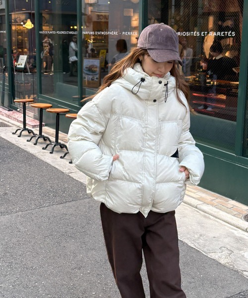 El mar パーカーダウンハーフジャケット（ダウンジャケット/コート