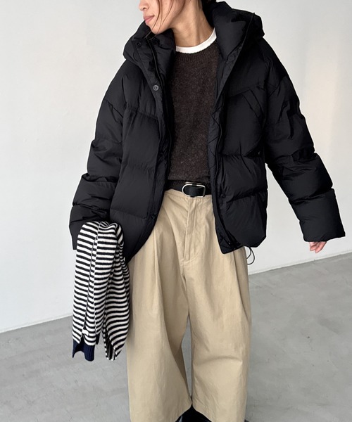 El mar パーカーダウンハーフジャケット（ダウンジャケット/コート