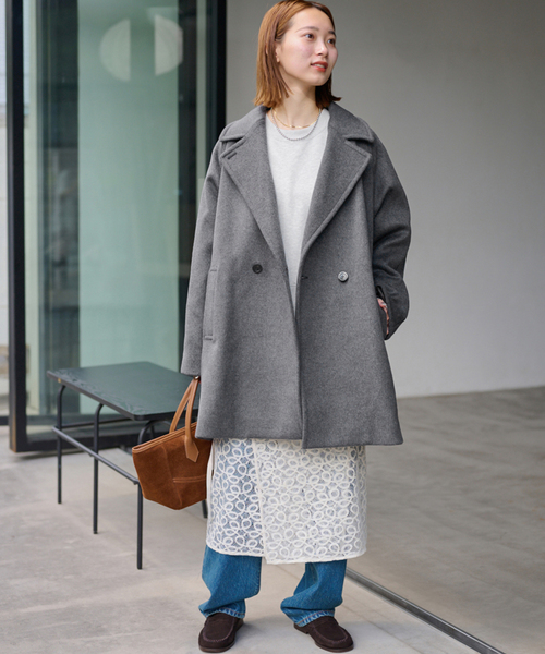 25AW新作］スーパーファインビーバーハーフコート（その他