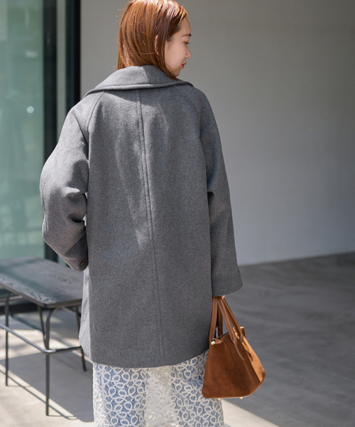 ルイのママ★新品★ジャーナルスタンダードレリュームスーパーファインビーバ 25AW新作］スーパーファインビーバーハーフコート（その他