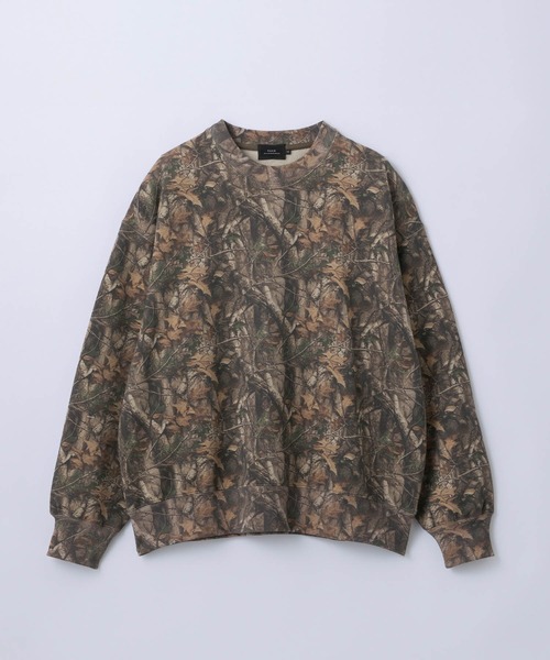SLICK(スリック)の「【SLICK/スリック】Camouflage Print Sweatshirt/カモフラージュスウェットプルオーバー / ヘビィーウェイト/セットアップ(スウェット・メンズ・ウッドランド/リアルツリーカモ・1/2/3)」の2枚目の写真