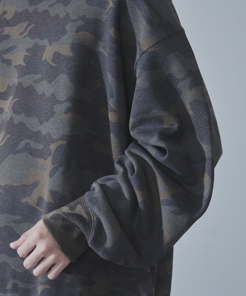 SLICK(スリック)の「【SLICK/スリック】Camouflage Print Sweatshirt/カモフラージュスウェットプルオーバー / ヘビィーウェイト/セットアップ(スウェット・メンズ・ウッドランド/リアルツリーカモ・1/2/3)」の10枚目の写真
