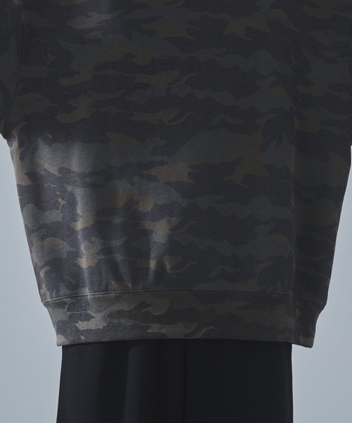 SLICK(スリック)の「【SLICK/スリック】Camouflage Print Sweatshirt/カモフラージュスウェットプルオーバー / ヘビィーウェイト/セットアップ(スウェット・メンズ・ウッドランド/リアルツリーカモ・1/2/3)」の4枚目の写真