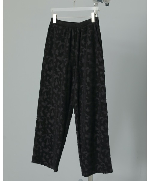 anuke（アンヌーク）の「Jacquard Rough Pants（その他パンツ・レディース・アイボリー/ブラック・36inch/38inch）」の7枚目の写真