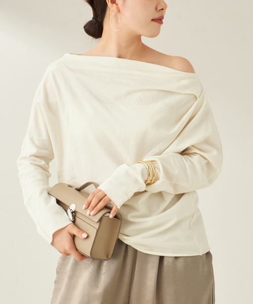 plage(プラージュ)の「GREYCHORD / グレーコード 別注 ROSIE トップス(Tシャツ/カットソー・レディース・ホワイト系その他/ライトグレー・FREE)」の1枚目の写真