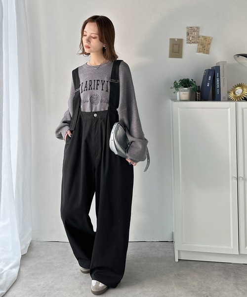 Java（ジャバ）の「《JaVaジャバコラボ》着心地抜群でオールシーズン使える！綿100%　タック入りバレルレッグサロペット（サロペット/オーバーオール・レディース・ワンウォッシュ/ベージュ/ブラック・MEDIUM/LARGE/X-LARGE/SMALL）」の8枚目の写真