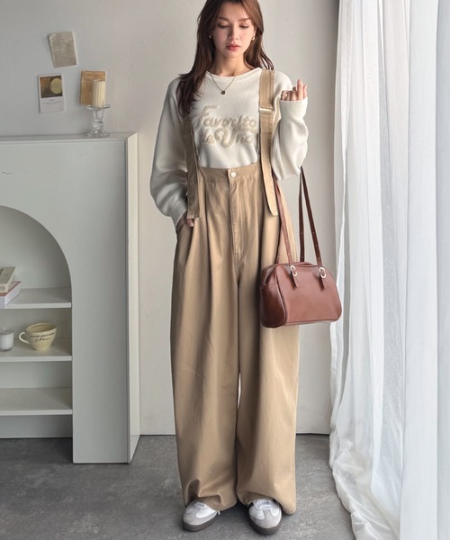 Java（ジャバ）の「《JaVaジャバコラボ》着心地抜群でオールシーズン使える！綿100%　タック入りバレルレッグサロペット（サロペット/オーバーオール・レディース・ワンウォッシュ/ベージュ/ブラック・MEDIUM/LARGE/X-LARGE/SMALL）」の14枚目の写真