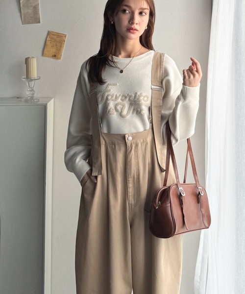 Java（ジャバ）の「《JaVaジャバコラボ》着心地抜群でオールシーズン使える！綿100%　タック入りバレルレッグサロペット（サロペット/オーバーオール・レディース・ワンウォッシュ/ベージュ/ブラック・MEDIUM/LARGE/X-LARGE/SMALL）」の17枚目の写真