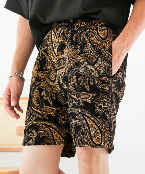 ゴブラン織りペイズリー柄ショートパンツ（その他パンツ）｜LUXSTYLE