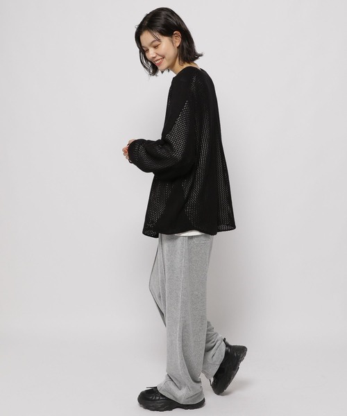 niko and...(ニコアンド)の「2WAYナンバリングプルオーバー(Tシャツ/カットソー・レディース・ブラック/アイボリー/ネイビー・FREE)」の6枚目の写真