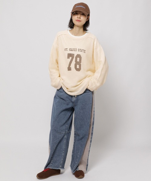 niko and...(ニコアンド)の「2WAYナンバリングプルオーバー(Tシャツ/カットソー・レディース・ブラック/アイボリー/ネイビー・FREE)」の10枚目の写真