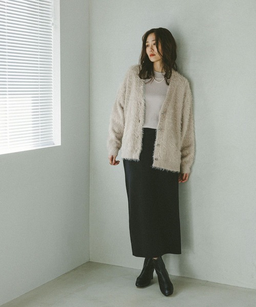 GLOBAL WORK（グローバルワーク）の「スウェットライクニットナロースカート/571364（スカート・レディース・ボルドー/ブラウン/ブラック/グレー・SMALL/MEDIUM/LARGE）」の15枚目の写真