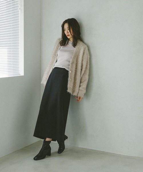 GLOBAL WORK（グローバルワーク）の「スウェットライクニットナロースカート/571364（スカート・レディース・ボルドー/ブラウン/ブラック/グレー・SMALL/MEDIUM/LARGE）」の16枚目の写真