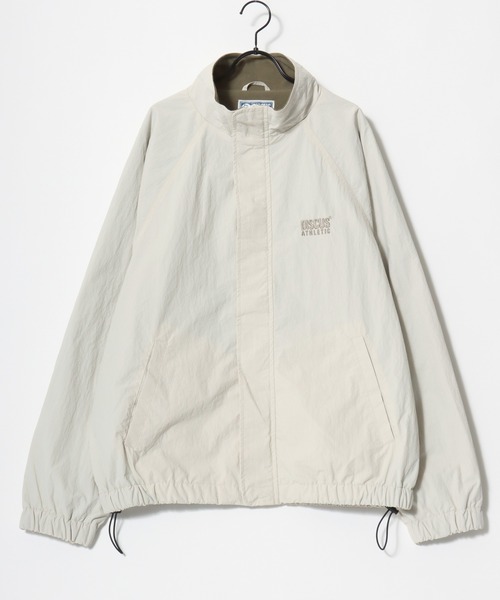 DISCUS（ディスカス）の「DISCUS/ディスカス Fleece Lining Nylon Jacket/オーバーサイズ 裏フリース ナイロンジャケット/トラックジャケット/ブルゾン/レディース メンズ（ナイロンジャケット・レディース・ブラック/ベージュ/ネイビー/アイボリー・LL/M/L）」の16枚目の写真