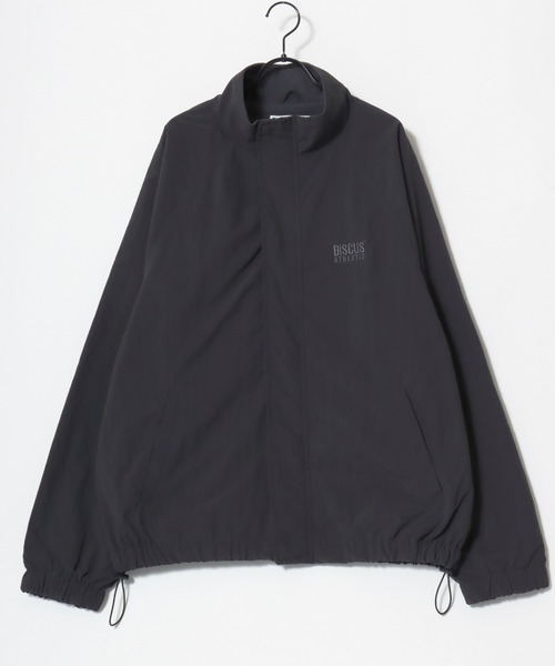 DISCUS（ディスカス）の「DISCUS/ディスカス Fleece Lining Nylon Jacket/オーバーサイズ 裏フリース ナイロンジャケット/トラックジャケット/ブルゾン/レディース メンズ（ナイロンジャケット・レディース・ブラック/ベージュ/ネイビー/アイボリー・LL/M/L）」の14枚目の写真