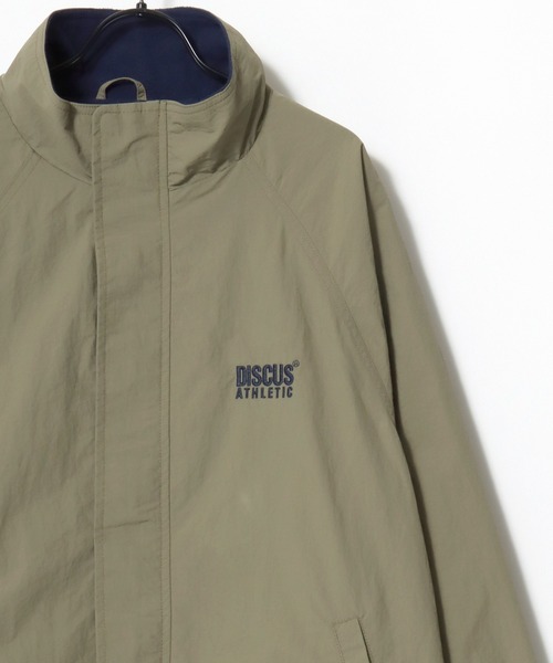 DISCUS（ディスカス）の「DISCUS/ディスカス Fleece Lining Nylon Jacket/オーバーサイズ 裏フリース ナイロンジャケット/トラックジャケット/ブルゾン/レディース メンズ（ナイロンジャケット・レディース・ブラック/ベージュ/ネイビー/アイボリー・LL/M/L）」の18枚目の写真
