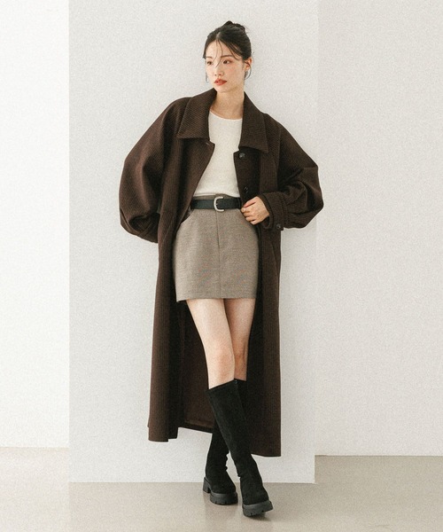 Heather（ヘザー）の「袖フレアピタニット　598470（ニット/セーター・レディース・ブラック/ベージュ/グレー/アイボリー・FREE）」の13枚目の写真