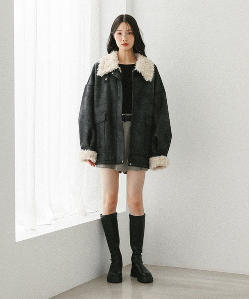 Heather（ヘザー）の「袖フレアピタニット　598470（ニット/セーター・レディース・ブラック/ベージュ/グレー/アイボリー・FREE）」の21枚目の写真