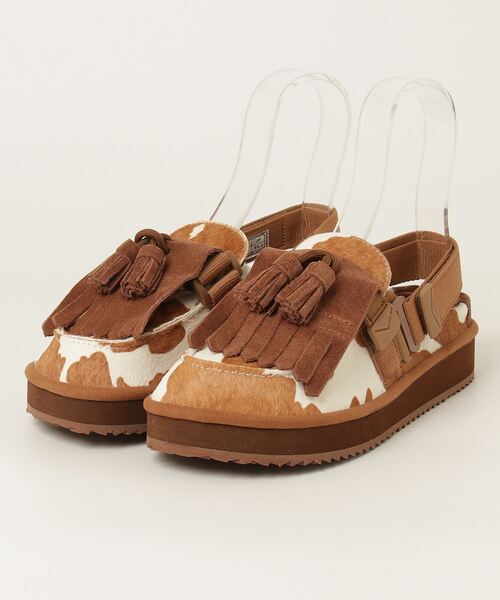 SHAKA(シャカ)の「MOC MULE TASSEL COWHAIR SK-339(サンダル・メンズ・ブラウン・5/6/7/10)」の1枚目の写真