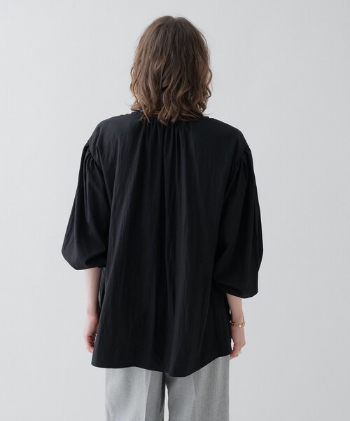 cloenc（クロエンス）の「【マシンウォッシュ】リボンピンタックブラウス（シャツ/ブラウス・レディース・ホワイト/ブラック/サックスブルー・02）」の15枚目の写真