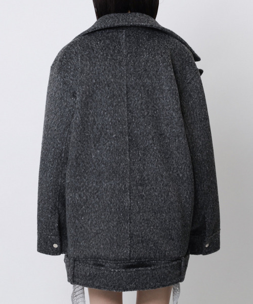 SPIRALGIRL（スパイラルガール）の「オーバーライダース（ライダースジャケット・レディース・ベージュ/グレー・FREE）」の12枚目の写真