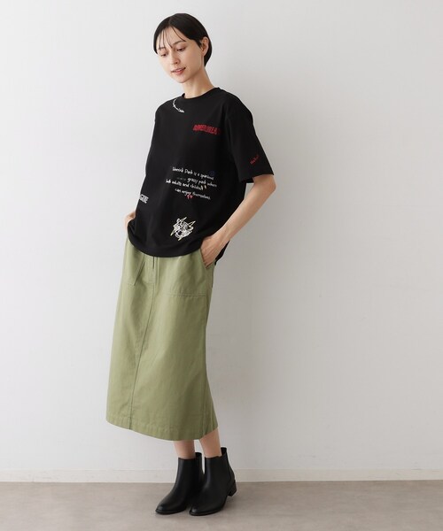 Dessin（デッサン）の「【ユニセックス/リンクコーデ】刺繍Tシャツ（Tシャツ/カットソー・レディース・ホワイト系/ブラック/グレー・01/02/03/04）」の14枚目の写真