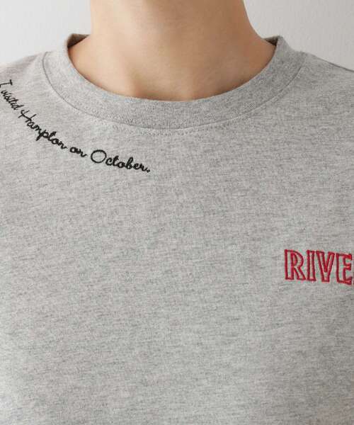 Dessin（デッサン）の「【ユニセックス/リンクコーデ】刺繍Tシャツ（Tシャツ/カットソー・レディース・ホワイト系/ブラック/グレー・01/02/03/04）」の19枚目の写真