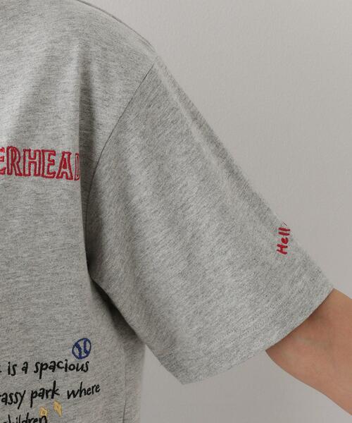 Dessin（デッサン）の「【ユニセックス/リンクコーデ】刺繍Tシャツ（Tシャツ/カットソー・レディース・ホワイト系/ブラック/グレー・01/02/03/04）」の20枚目の写真