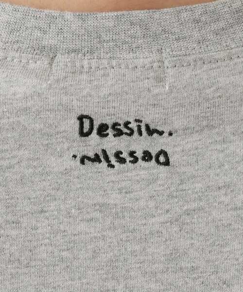 Dessin（デッサン）の「【ユニセックス/リンクコーデ】刺繍Tシャツ（Tシャツ/カットソー・レディース・ホワイト系/ブラック/グレー・01/02/03/04）」の22枚目の写真