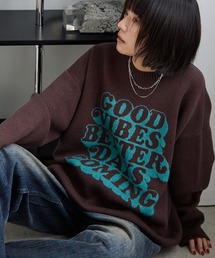 PBLIM | 《UNISEX》グッドレターニット(ニット/セーター)