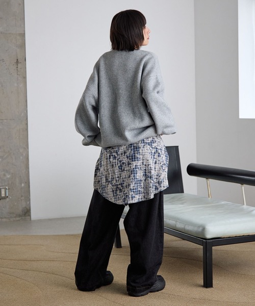 PBLIM（ページボーイリム）の「《UNISEX》グッドレターニット（ニット/セーター・レディース・グレー/アイボリー/ブラック/ブラウン/オレンジ・FREE）」の19枚目の写真