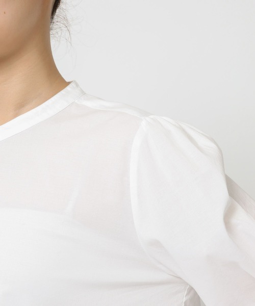 BARNYARDSTORM（バンヤードストーム）の「BARNYARDSTORM / ピンタックスリーブブラウス/ ハンドウォッシャブル（シャツ/ブラウス・レディース・ホワイト/ブラック・FREE）」の14枚目の写真