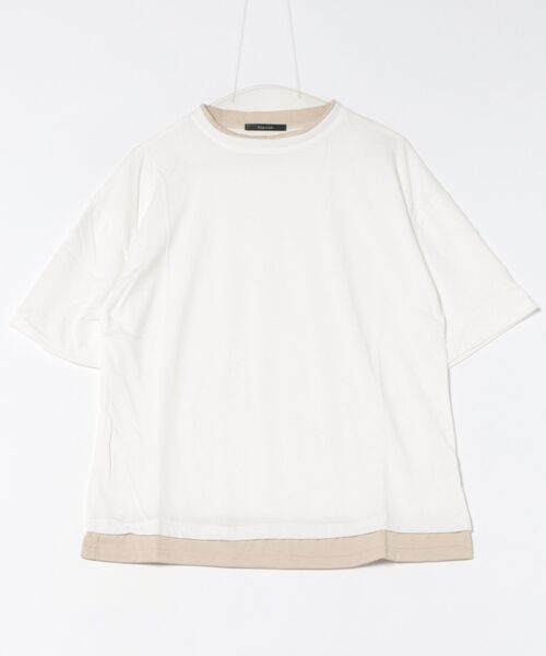 B.I.D.(ビーアイディー)の「《フェイクレイヤードTシャツ》(Tシャツ/カットソー・メンズ・ブラウン/ホワイト/ブラック/カーキ・MEDIUM/LARGE)」の8枚目の写真