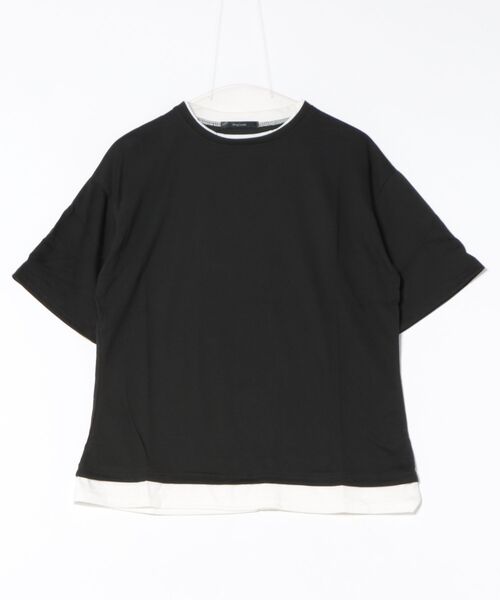 B.I.D.(ビーアイディー)の「《フェイクレイヤードTシャツ》(Tシャツ/カットソー・メンズ・ブラウン/ホワイト/ブラック/カーキ・MEDIUM/LARGE)」の7枚目の写真