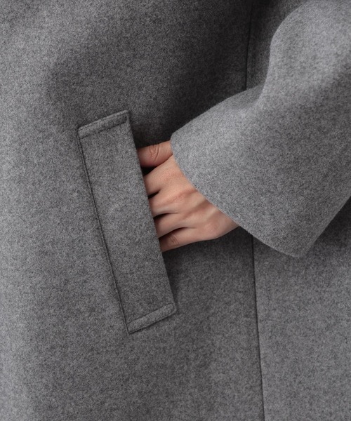 FOUND GOOD（ファウンドグッド）の「ウーリーテックPコート（その他アウター・レディース・ネイビー/ブラウン系3/グレー系5・L/M/S）」の11枚目の写真