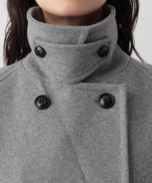 FOUND GOOD（ファウンドグッド）の「ウーリーテックPコート（その他アウター・レディース・ネイビー/ブラウン系3/グレー系5・L/M/S）」の14枚目の写真