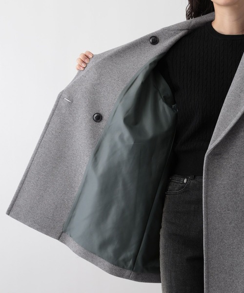 FOUND GOOD（ファウンドグッド）の「ウーリーテックPコート（その他アウター・レディース・ネイビー/ブラウン系3/グレー系5・L/M/S）」の15枚目の写真