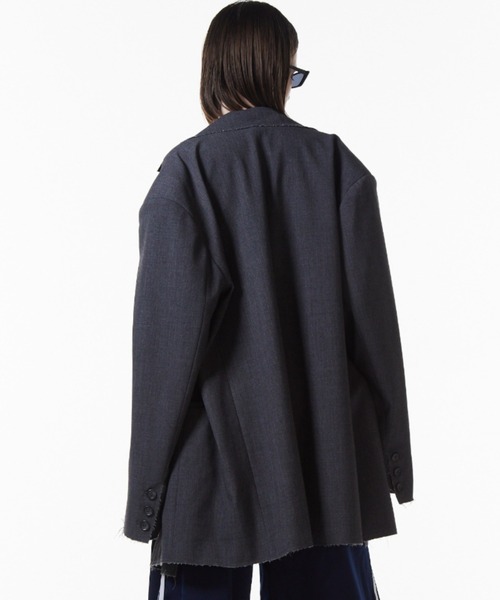 JOSE MOON（ジョゼムーン）の「OVER SILHOUETTE JACKET/オーバーシルエットジャケット（テーラードジャケット・レディース・グレー/ブラック/その他・FREE）」の11枚目の写真
