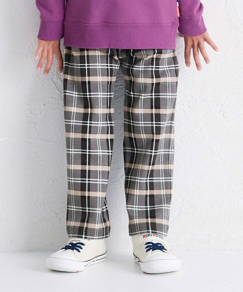 MIKI HOUSE（ミキハウス）の「【WEB限定】チェックパンツ（その他パンツ・キッズ・グレー/グリーン/レッド・90cm/130cm/80ｃｍ/120cm/110cm/100cm）」の2枚目の写真