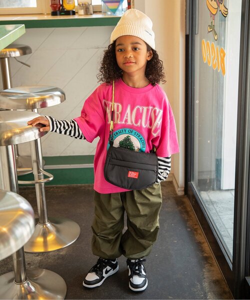 BREEZE（ブリーズ）の「B NEWJACK ドローコードショルダーバッグ（ショルダーバッグ・キッズ・ブラック/オレンジ・FREE）」の9枚目の写真