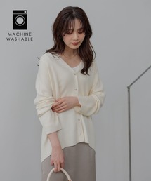 Andemiu | 【洗える】メリノウールロングVカーディガン491830(カーディガン/ボレロ)