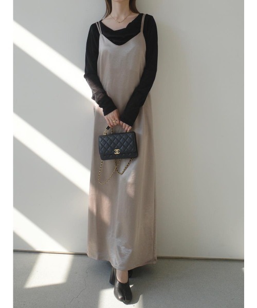 amel(エイメル)の「ダブルストラップキャミドレス / ベージュ(ワンピース・レディース・ベージュ・FREE)」の20枚目の写真