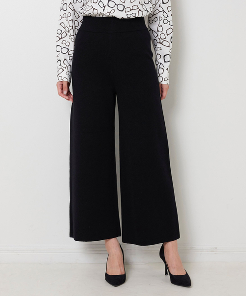 NARACAMICIE(ナラカミーチェ)の「【NARACAMICIE】【セットアップ対応】ニットパンツ(その他パンツ・レディース・ブラック/ブラウン・M)」の2枚目の写真