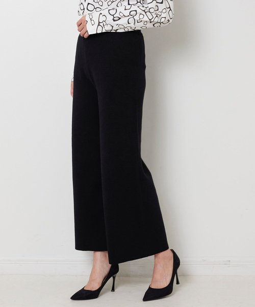 NARACAMICIE(ナラカミーチェ)の「【NARACAMICIE】【セットアップ対応】ニットパンツ(その他パンツ・レディース・ブラック/ブラウン・M)」の3枚目の写真